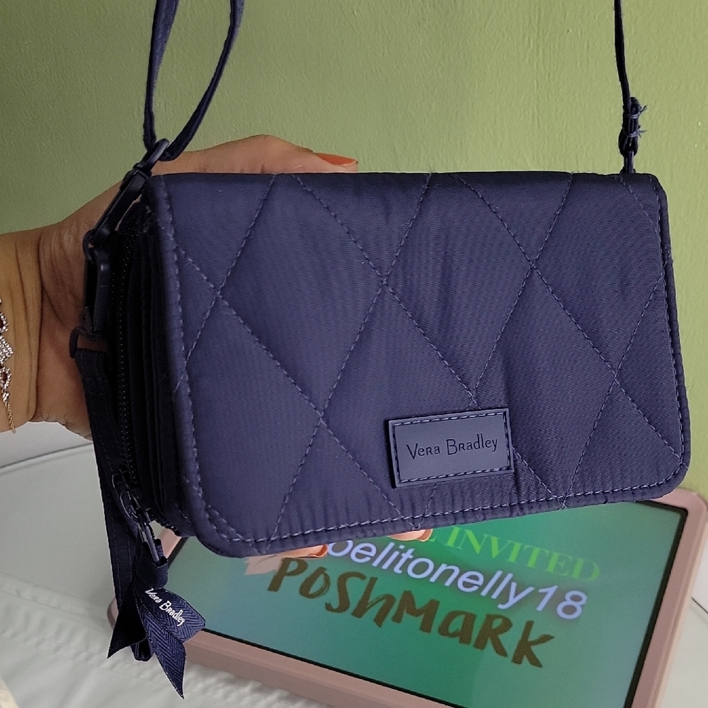 Vera Bradley Quilted Blue Crossbody Bag